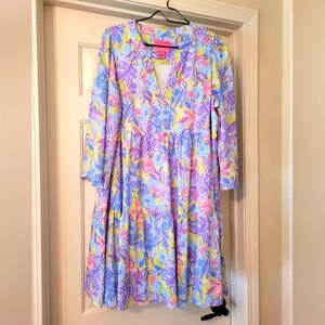 💜 Lilly Pulitzer Martine Butterfly Dress L